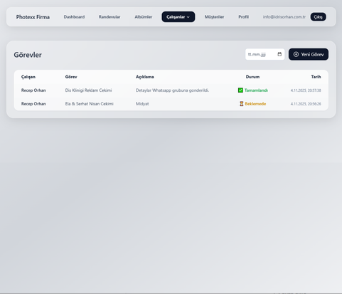 Photexx Team Management